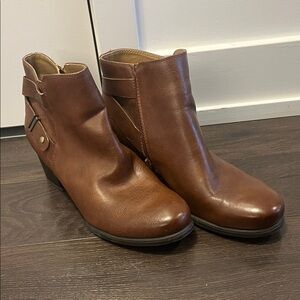 Vegan Brown Ankle Booties